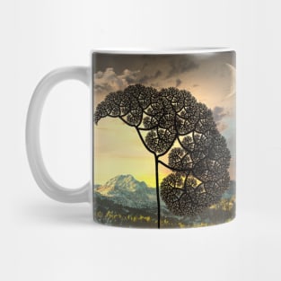 Landscape with Fractal Tree Mug